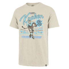 Seattle Kraken '47 Hockey Player Golden Age Scrum T-Shirt - Natural | US 202852814