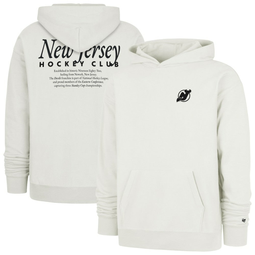 New Jersey Devils '47  Foundation Pullover Hoodie - Natural | US 202852818