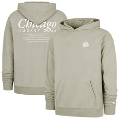 Chicago Blackhawks '47  Foundation Pullover Hoodie - Gray | US 202852820