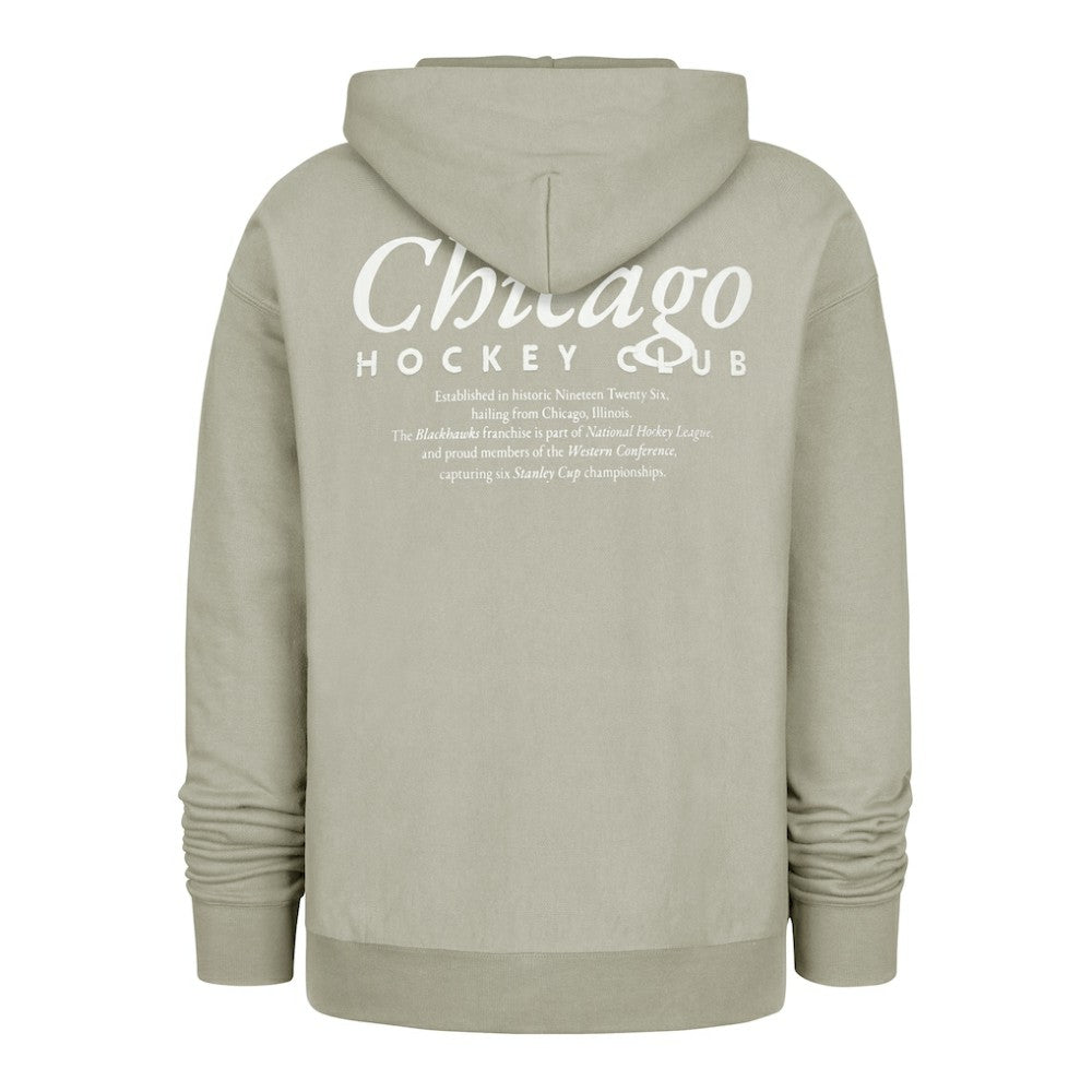 Chicago Blackhawks '47  Foundation Pullover Hoodie - Gray | US 202852820