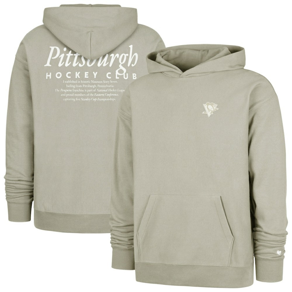 Pittsburgh Penguins '47  Foundation Pullover Hoodie - Gray | US 202852826