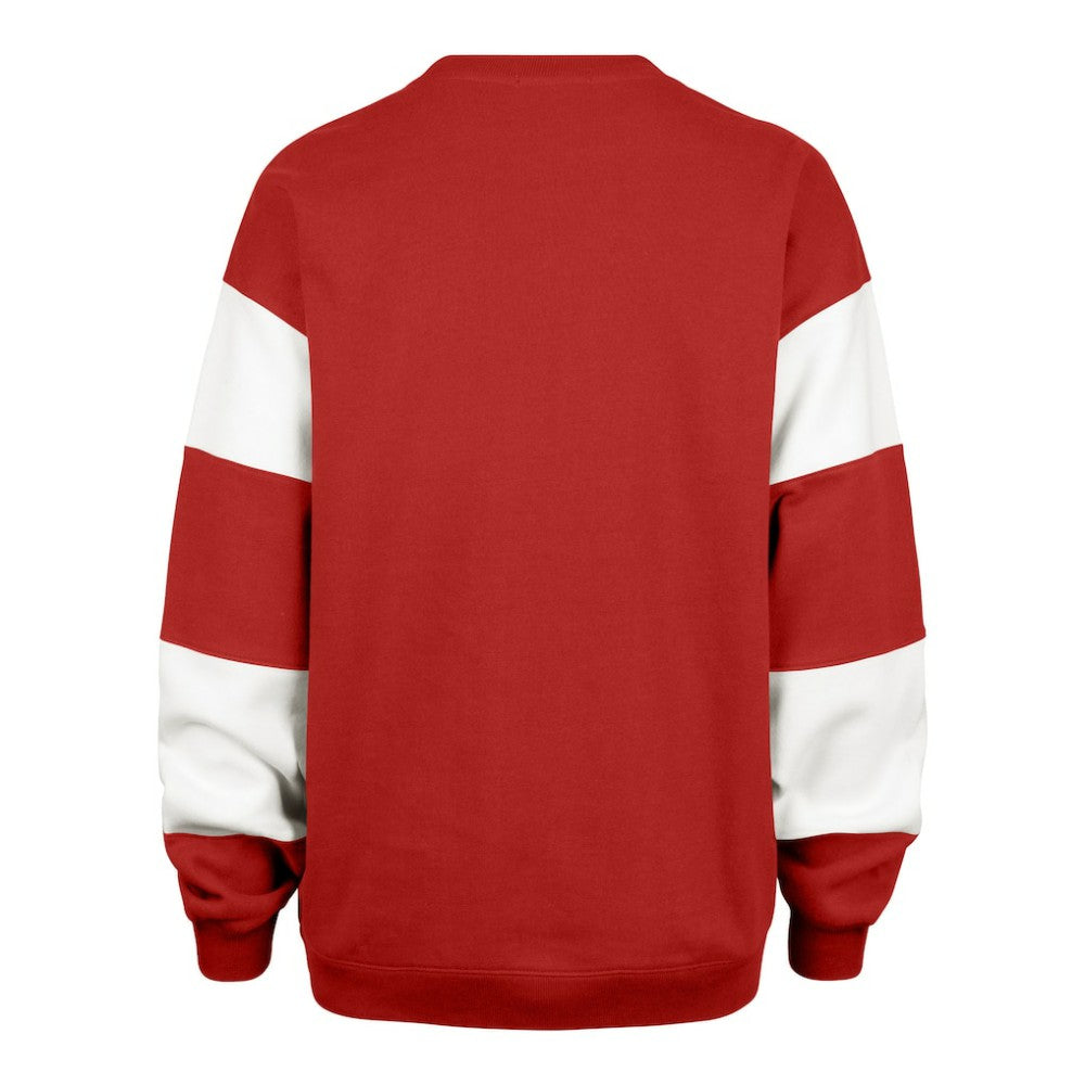 New Jersey Devils '47 Women's Eephus Barred Pullover Sweatshirt - Red | US 202852831