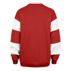 New Jersey Devils '47 Women's Eephus Barred Pullover Sweatshirt - Red | US 202852831