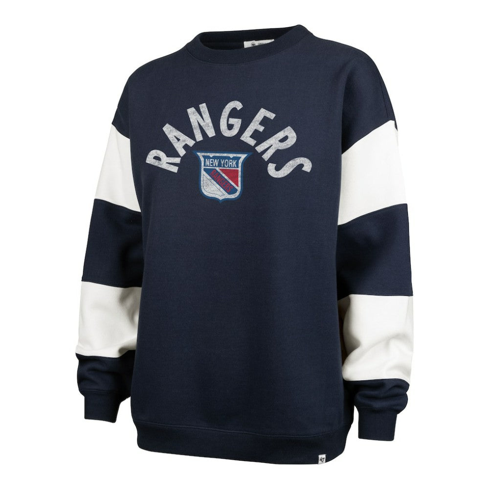 New York Rangers '47 Women's Eephus Barred Pullover Sweatshirt - Navy | US 202852838