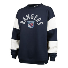 New York Rangers '47 Women's Eephus Barred Pullover Sweatshirt - Navy | US 202852838