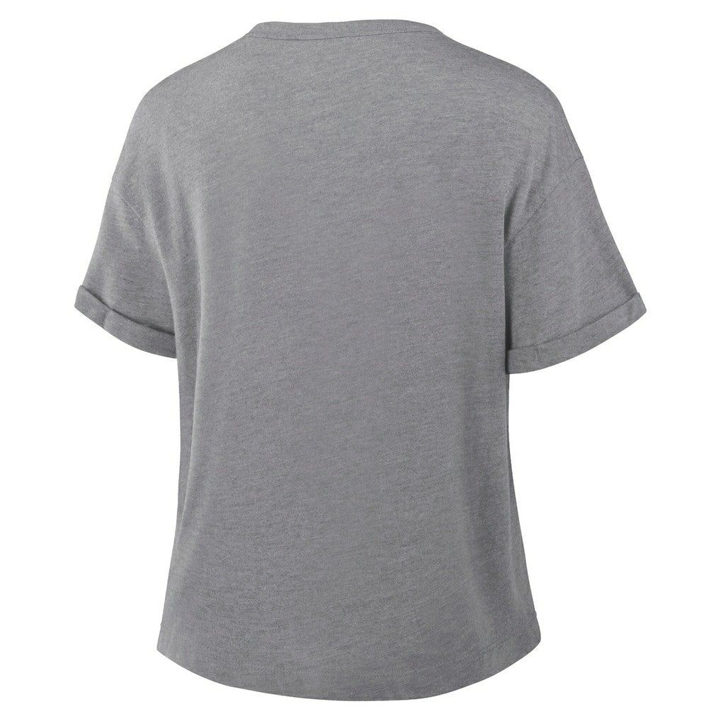 Philadelphia Eagles Women's Tribute Tri-Blend Boxy T-Shirt - Heather Gray T-shirts