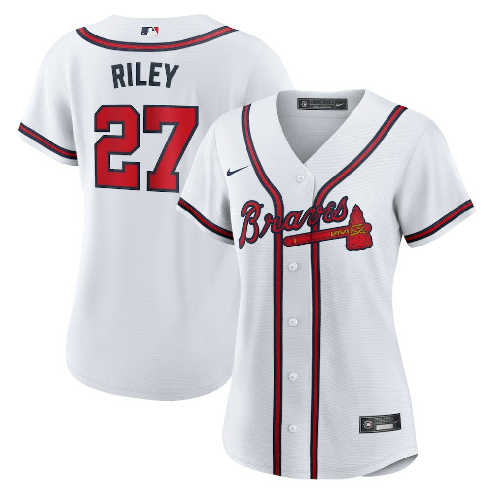 Austin Riley Atlanta Braves Nike Women's Home Replica Jersey - White Jerseys