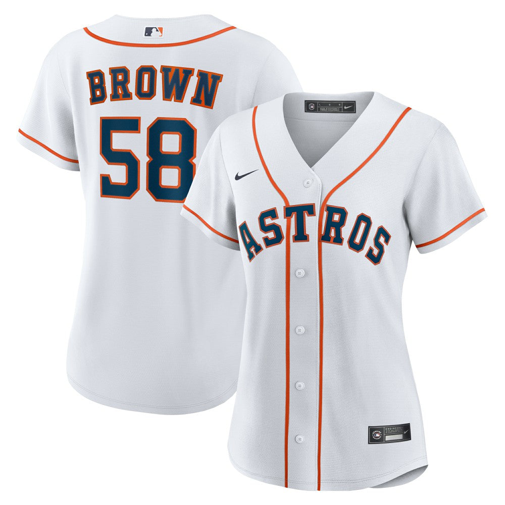 Hunter Brown Houston Astros Nike Women's Home Replica Jersey - White Jerseys