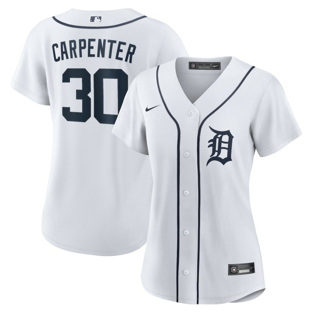 Kerry Carpenter Detroit Tigers Nike Women's Home Replica Jersey - White Jerseys