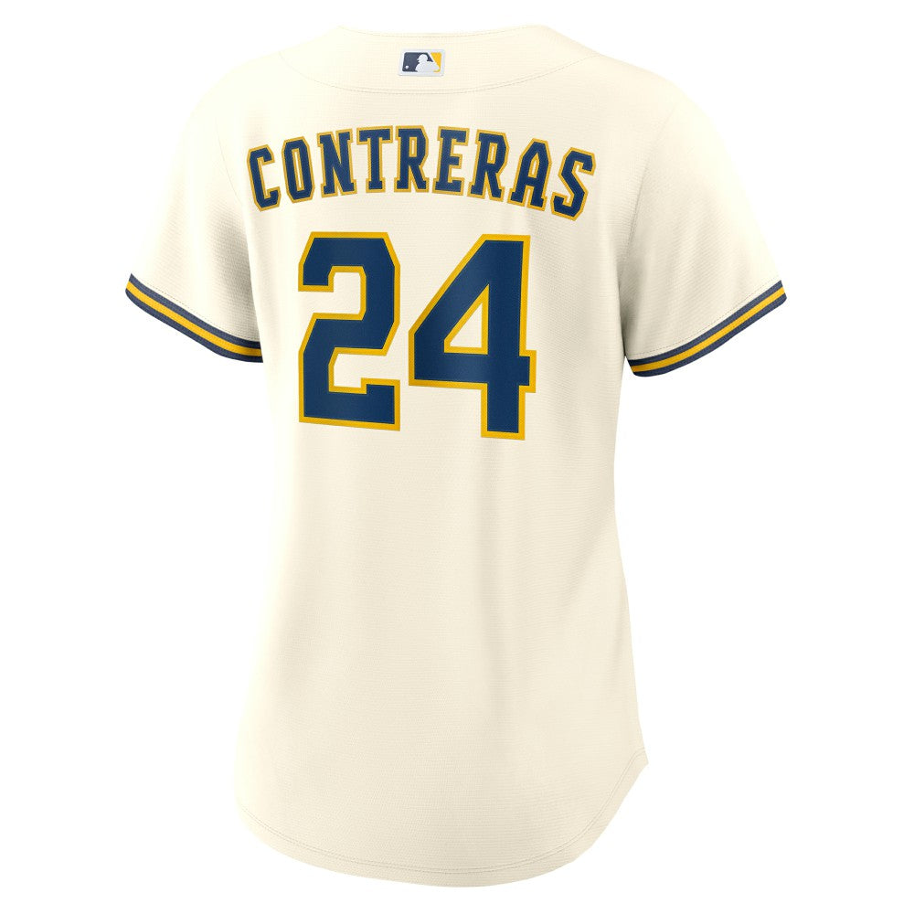 William Contreras Milwaukee Brewers Nike Women's Home Replica Jersey - Cream Jerseys