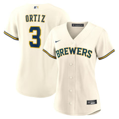 Joey Ortiz Milwaukee Brewers Nike Women's Home Replica Jersey - Cream Jerseys
