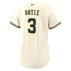 Joey Ortiz Milwaukee Brewers Nike Women's Home Replica Jersey - Cream Jerseys