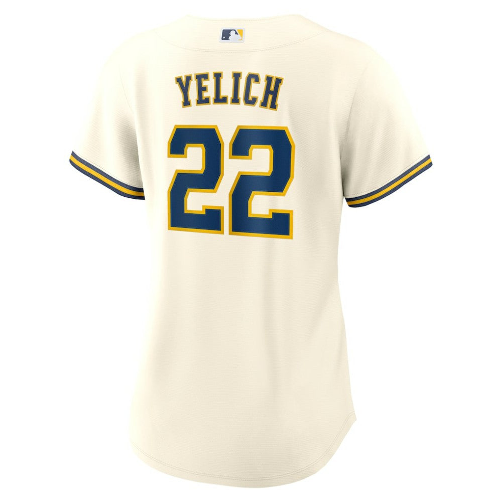 Christian Yelich Milwaukee Brewers Nike Women's Home Replica Jersey - White Jerseys