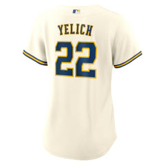 Christian Yelich Milwaukee Brewers Nike Women's Home Replica Jersey - White Jerseys