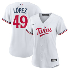 Pablo Lopez Minnesota Twins Nike Women's Home Replica Jersey - White Jerseys