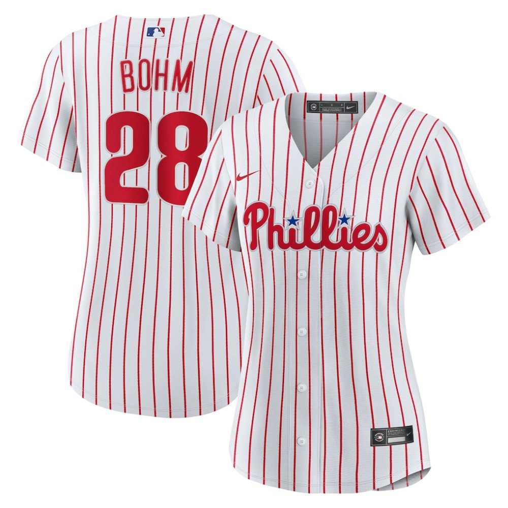 Alec Bohm Philadelphia Phillies Nike Women's Home Replica Jersey - White Jerseys