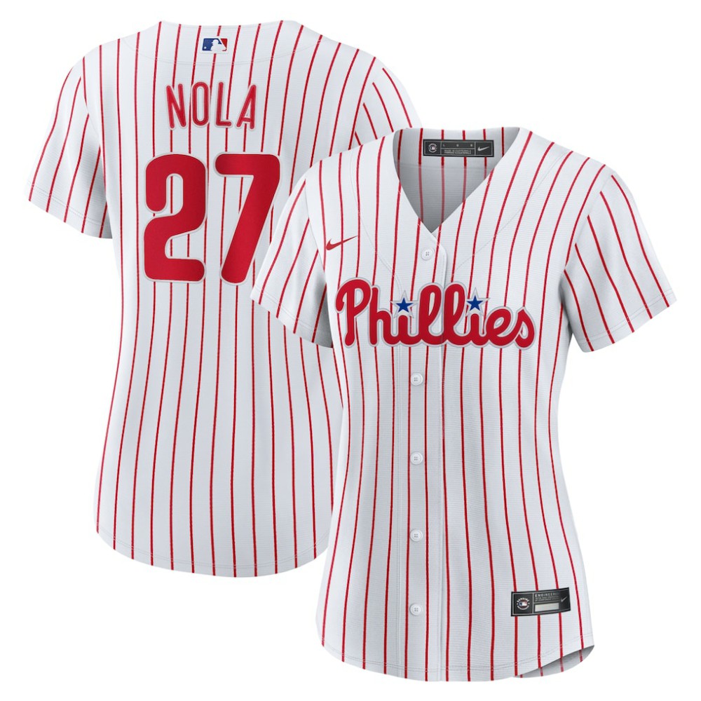 Aaron Nola Philadelphia Phillies Nike Women's Home Replica Jersey - White Jerseys