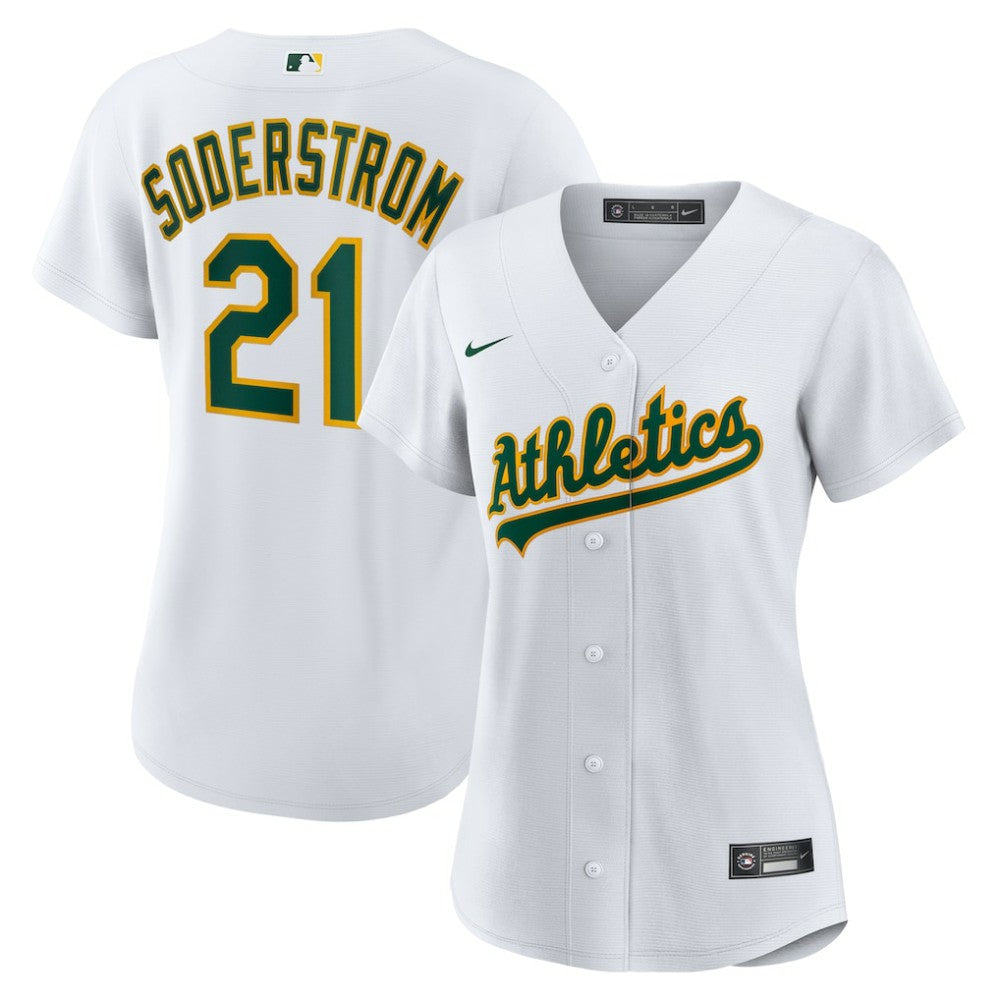 Tyler Soderstrom Athletics Nike Women's Home Replica Jersey - White Jerseys