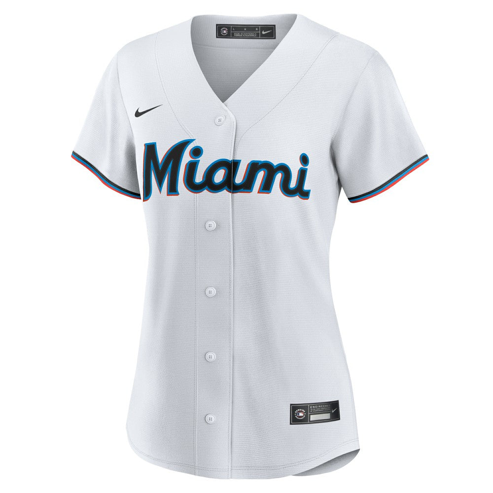 Eury Perez Miami Marlins Nike Women's Home Replica Jersey - White Jerseys