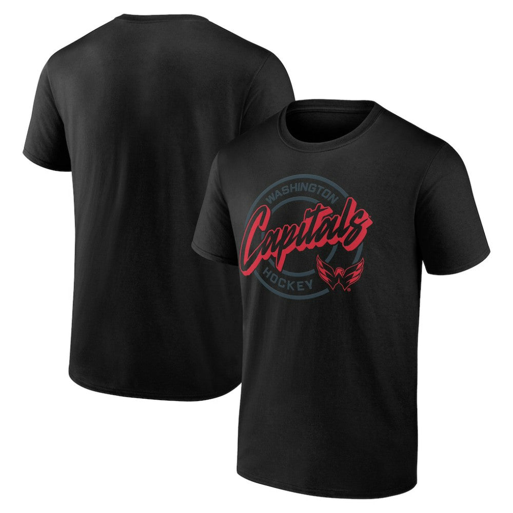 Washington Capitals Color Block Puck T-Shirt - Black | US 202854721