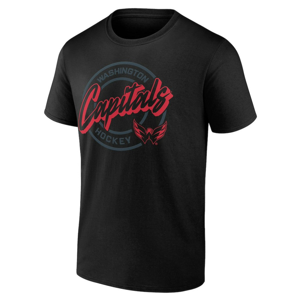 Washington Capitals Color Block Puck T-Shirt - Black | US 202854721