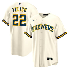 Christian Yelich Milwaukee Brewers Nike Home Replica Jersey - White Jerseys