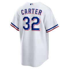 Evan Carter Texas Rangers Nike Home Replica Jersey - White Jerseys