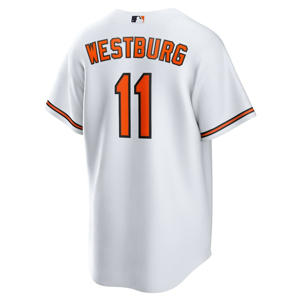 Jordan Westburg Baltimore Orioles Nike Home Replica Jersey - White Jerseys