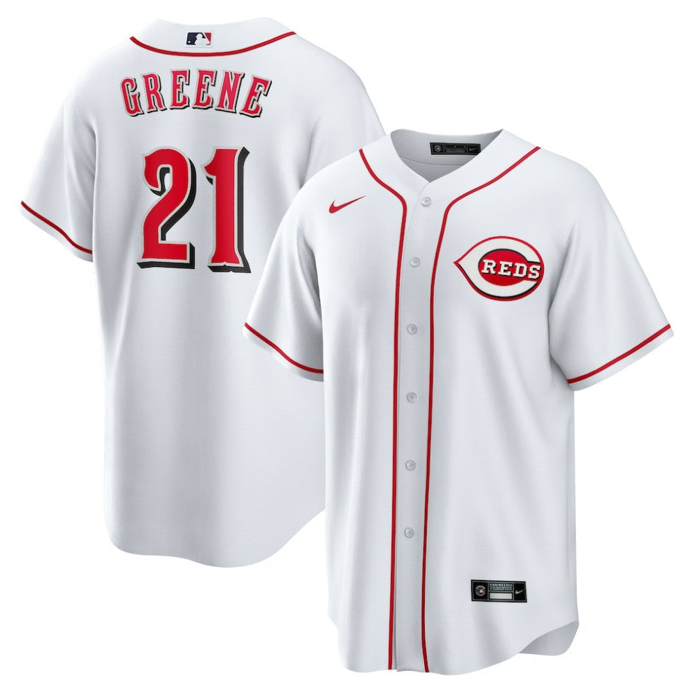 Hunter Greene Cincinnati Reds Nike Home Replica Jersey - White Jerseys