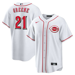 Hunter Greene Cincinnati Reds Nike Home Replica Jersey - White Jerseys