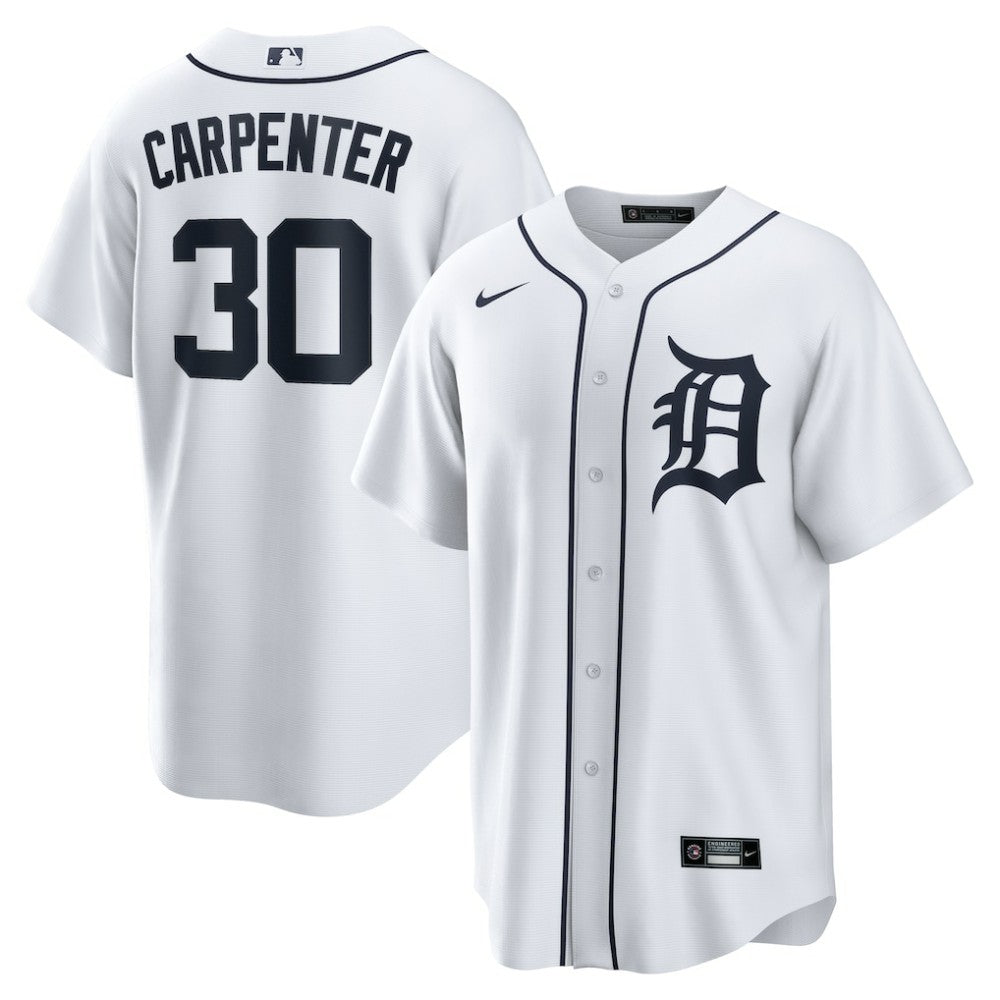 Kerry Carpenter Detroit Tigers Nike Home Replica Jersey - White Jerseys