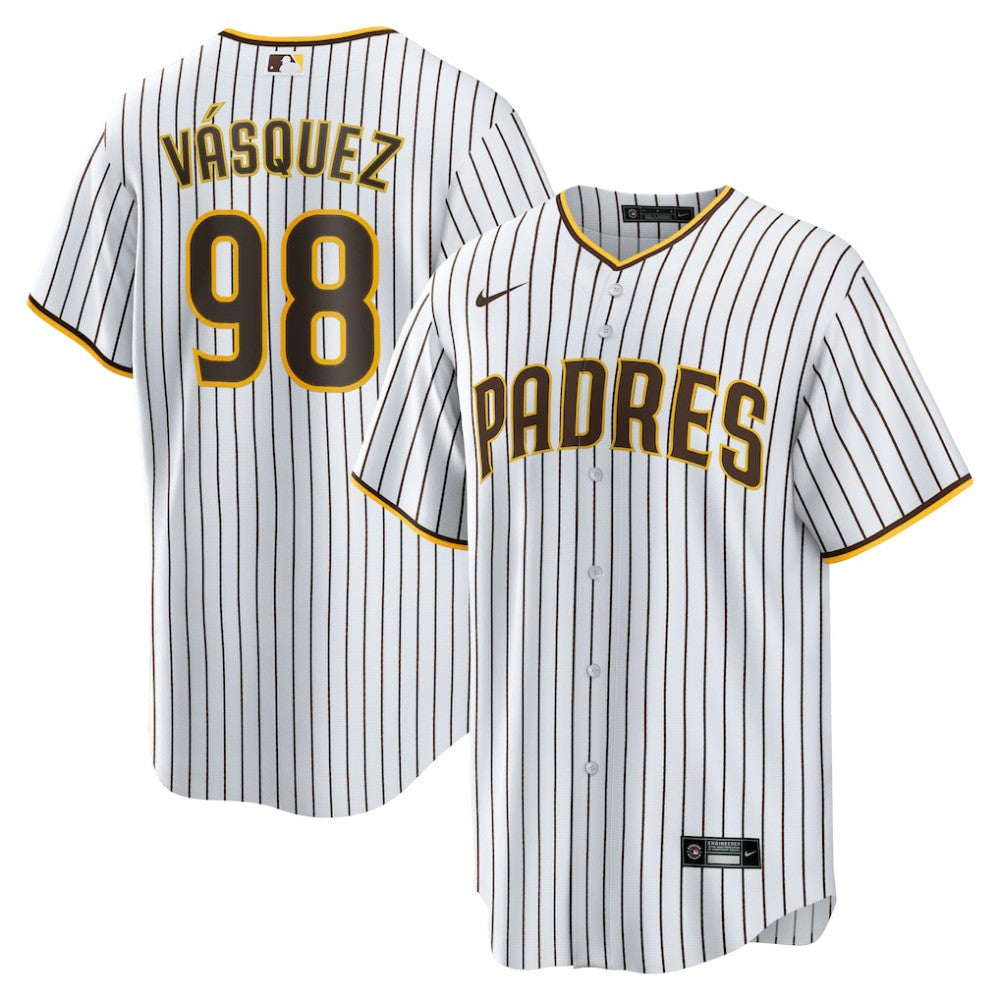 Randy Vasquez San Diego Padres Nike Home Replica Jersey - White Jerseys