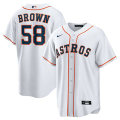 Hunter Brown Houston Astros Nike Home Replica Jersey - White Jerseys