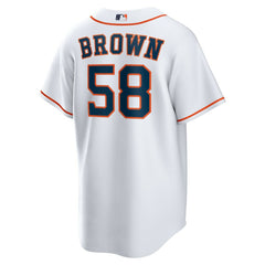 Hunter Brown Houston Astros Nike Home Replica Jersey - White Jerseys