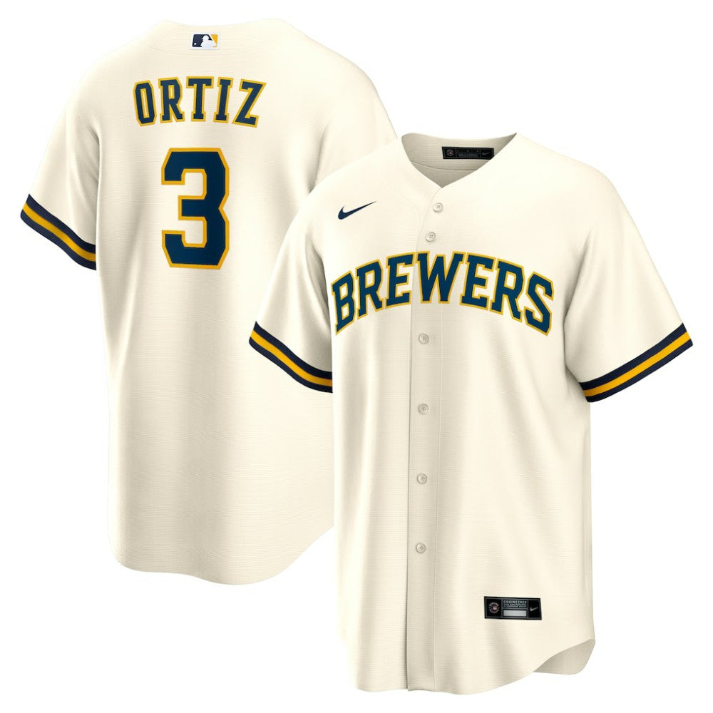 Joey Ortiz Milwaukee Brewers Nike Home Replica Jersey - White Jerseys