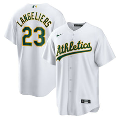 Shea Langeliers Athletics Nike Home Replica Jersey - White Jerseys