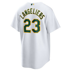 Shea Langeliers Athletics Nike Home Replica Jersey - White Jerseys