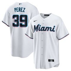 Eury Perez Miami Marlins Nike Home Replica Jersey - White Jerseys
