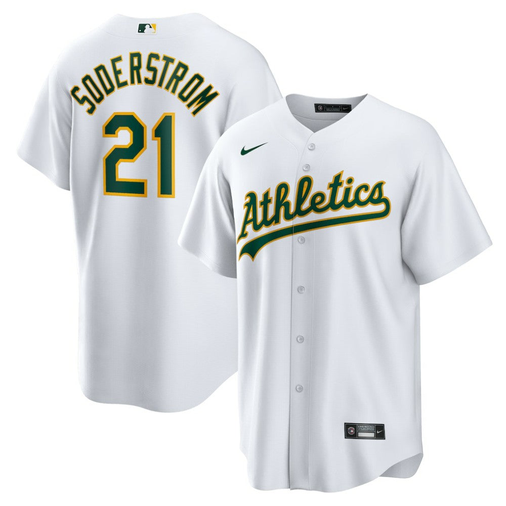 Tyler Soderstrom Athletics Nike Home Replica Jersey - White Jerseys