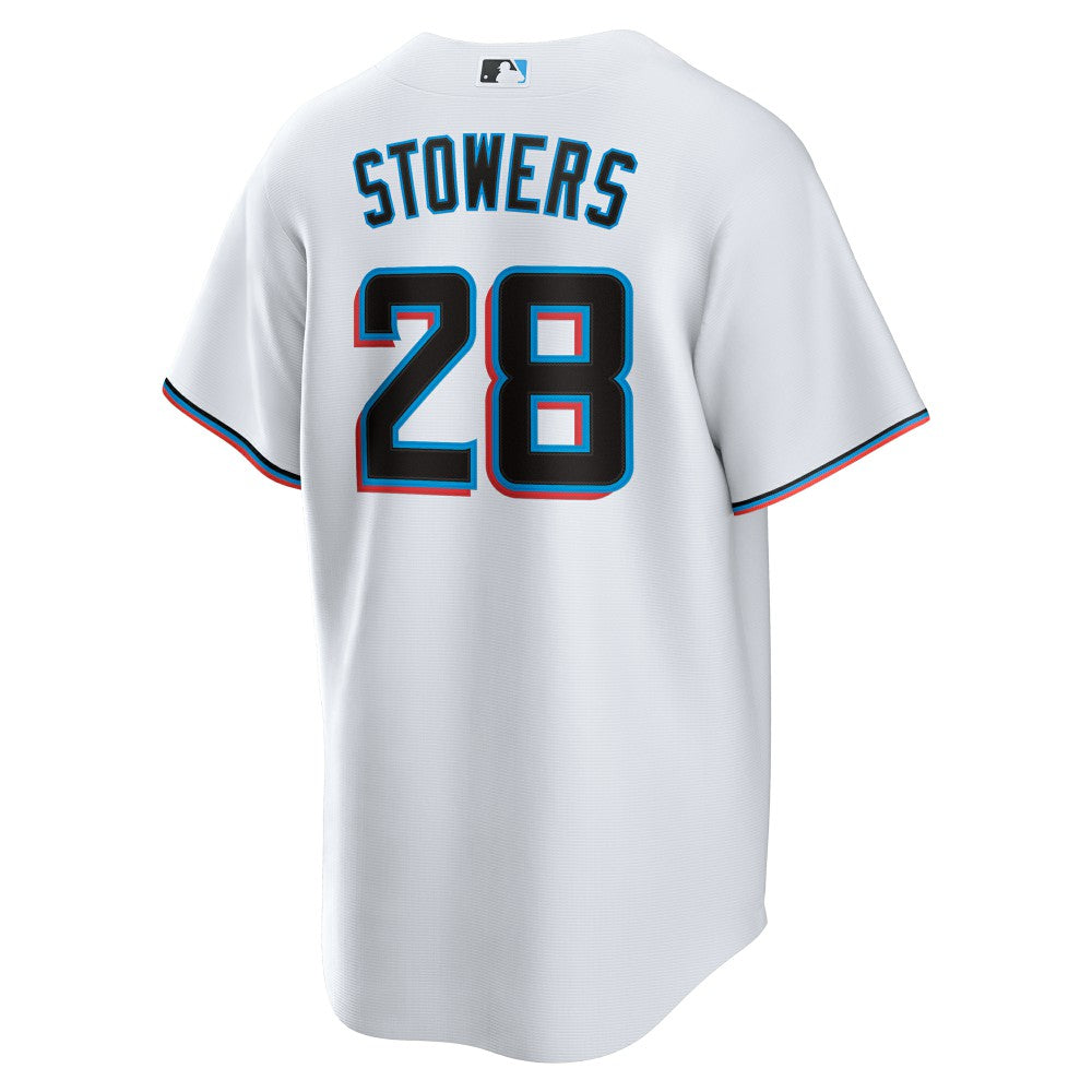 Kyle Stowers Miami Marlins Nike Home Replica Jersey - White Jerseys