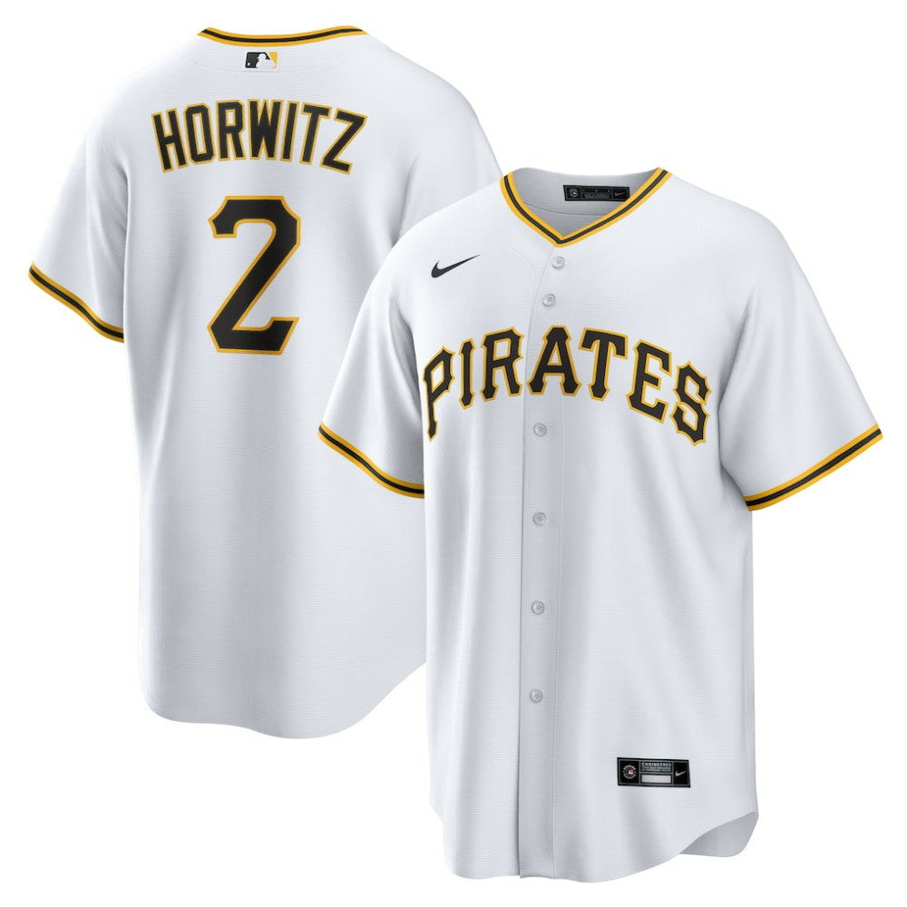 Spencer Horwitz Pittsburgh Pirates Nike Home Replica Jersey - White Jerseys