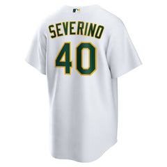 Luis Severino Athletics Nike Home Replica Jersey - White Jerseys