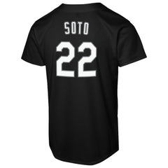 Juan Soto New York Mets Nike  Youth Replica Fashion Jersey - Black Jerseys