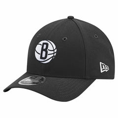 Brooklyn Nets 9FORTY Stock M-Crown Adjustable Hat Black - New Era