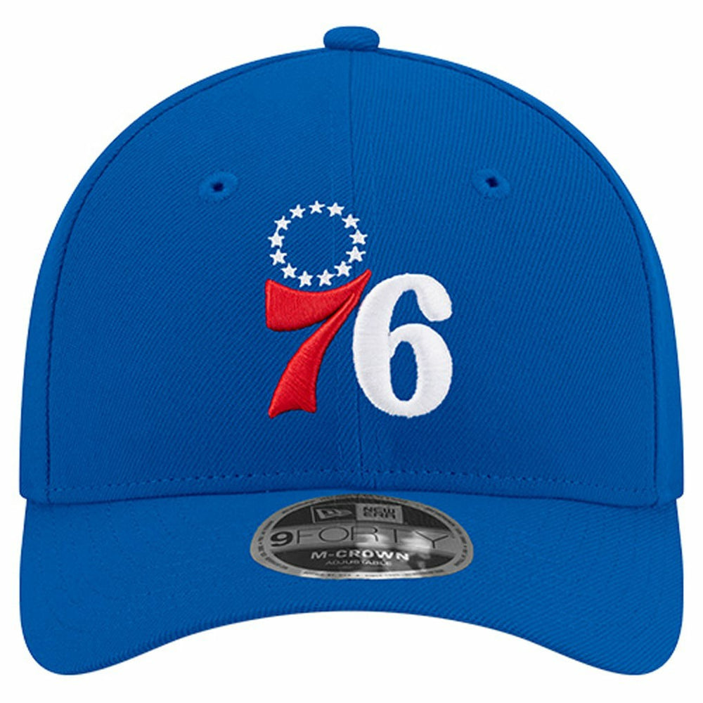 Philadelphia 76ers 9FORTY Stock M-Crown Adjustable Hat Royal - New Era