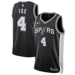 De'Aaron Fox San Antonio Spurs Unisex Swingman Player Jersey Icon Edition Black - Nike