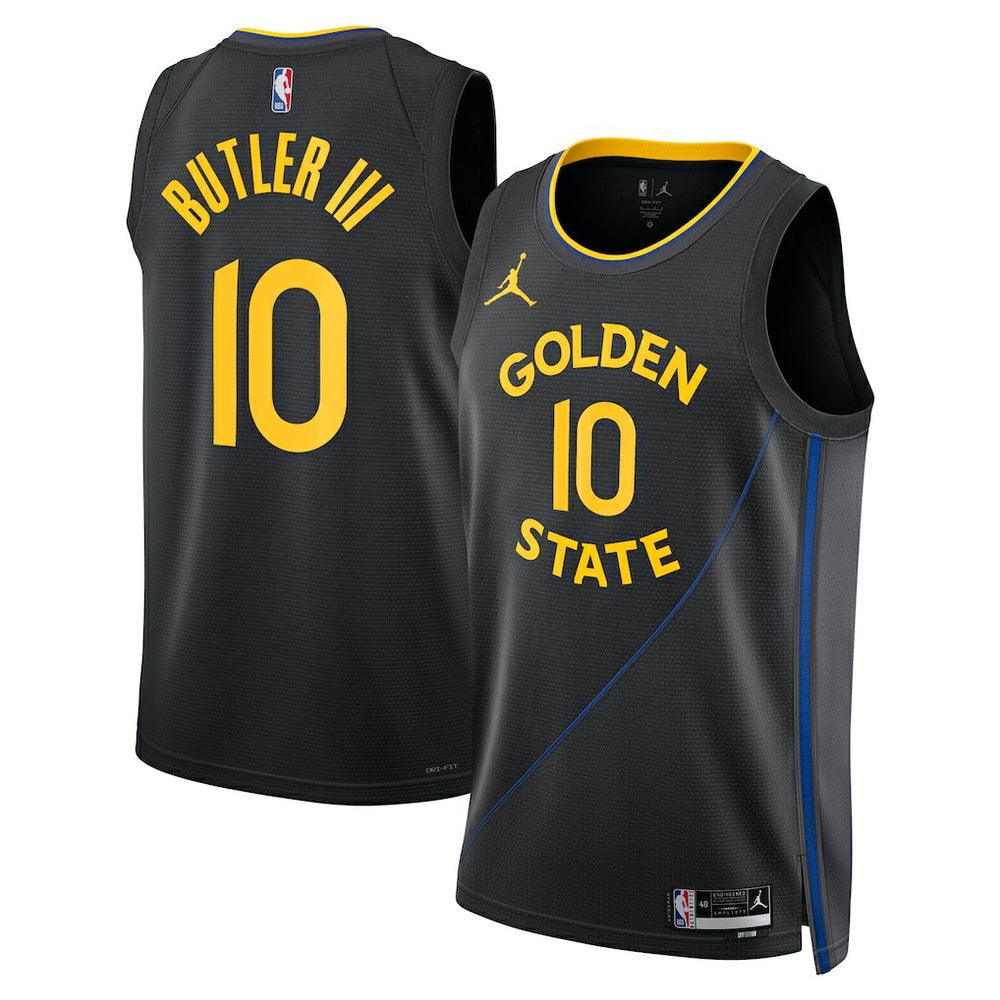 Jimmy Butler Golden State Warriors Jordan Brand Unisex Swingman Jersey Statement Editi- Black