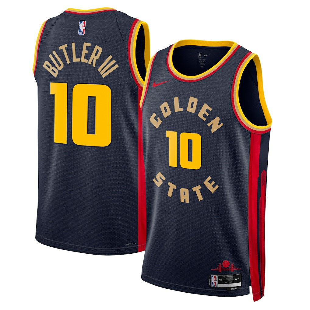 Jimmy Butler Golden State Warriors Unisex Swingman Jersey City Editi- Navy - Nike outlet