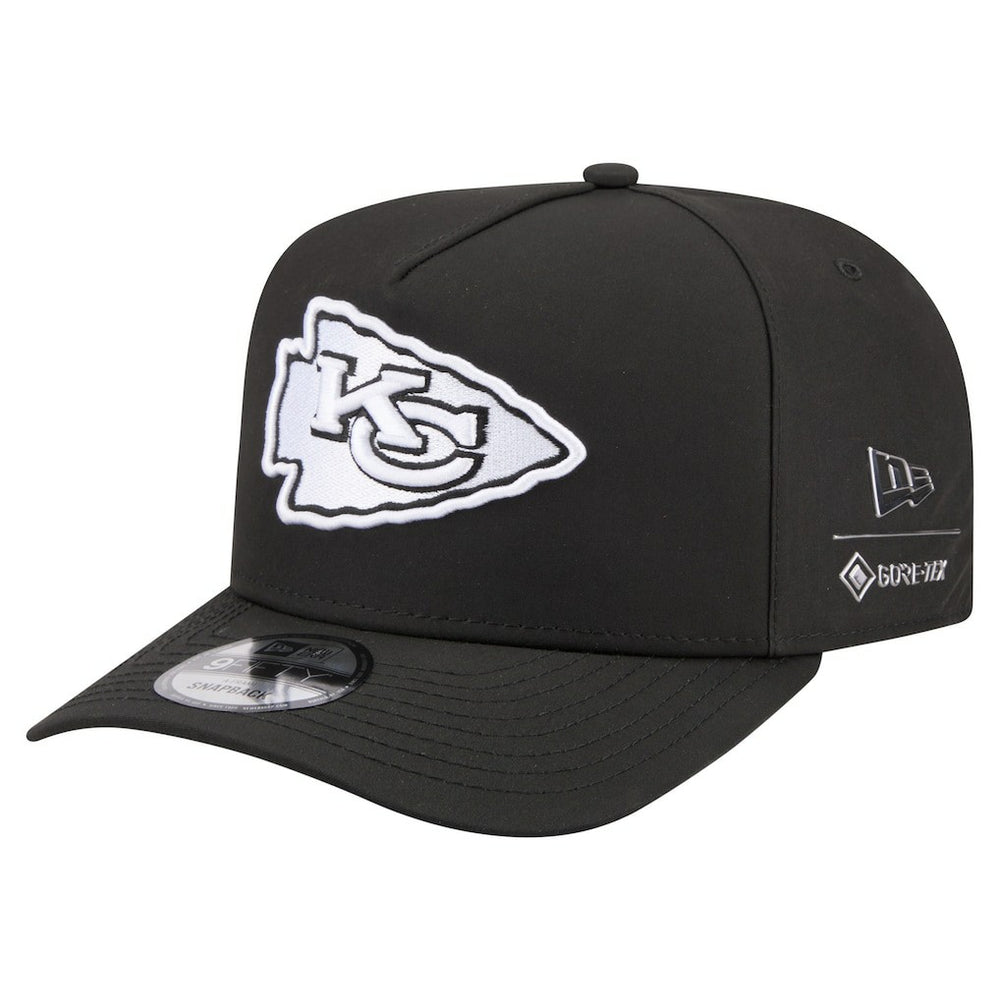 Kansas City Chiefs New Era Gore-Tex A-Frame 9FIFTY Adjustable Hat - Black Hats