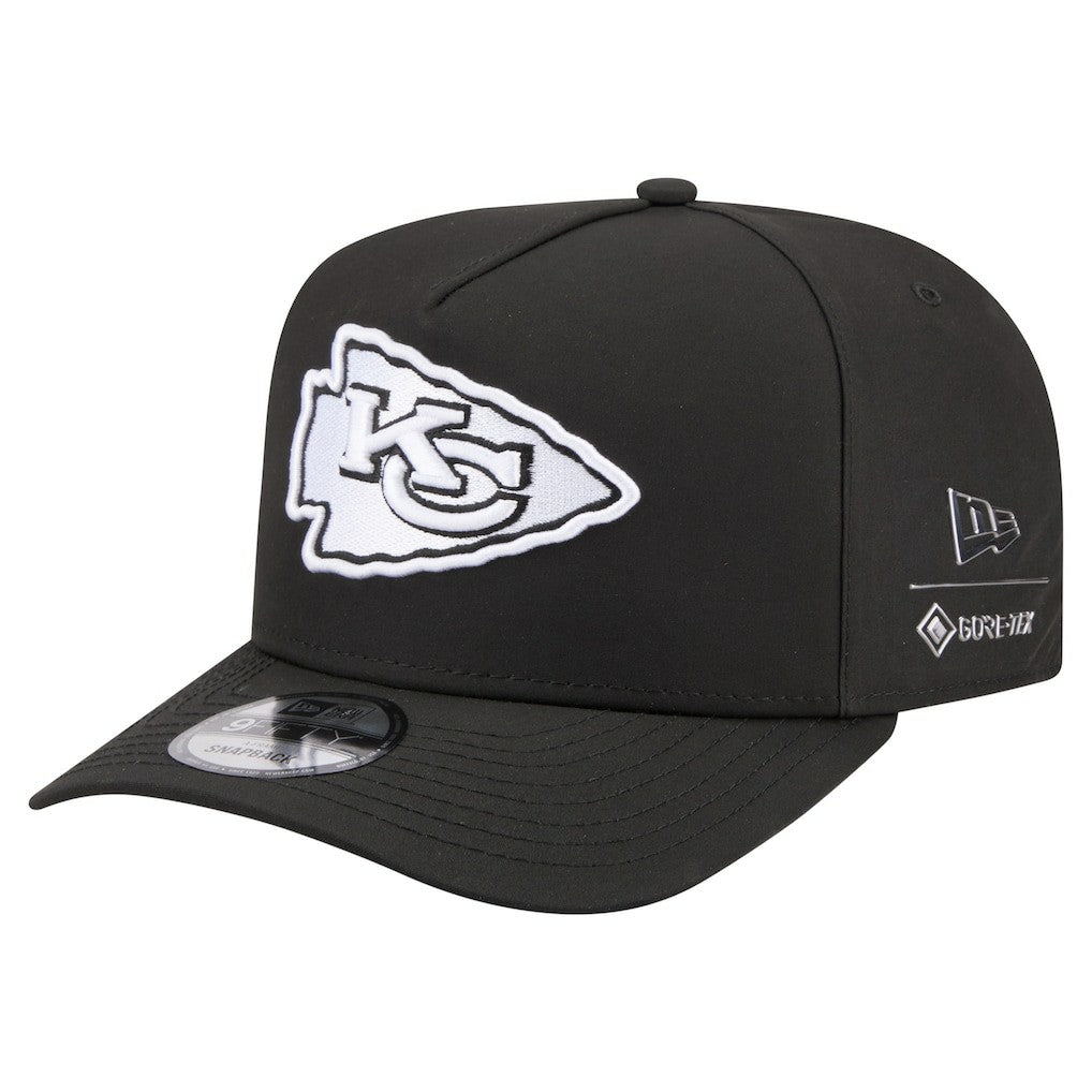 Kansas City Chiefs New Era Gore-Tex A-Frame 9FIFTY Adjustable Hat - Black Hats